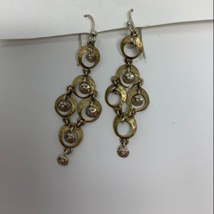 Silpada Sterling Silver with Brass Earrings